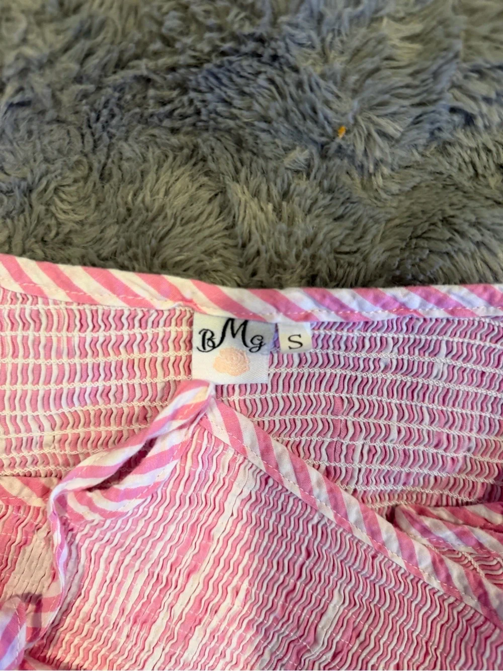 BMG Women’s Pink Striped Tie-Shoulder Sundress